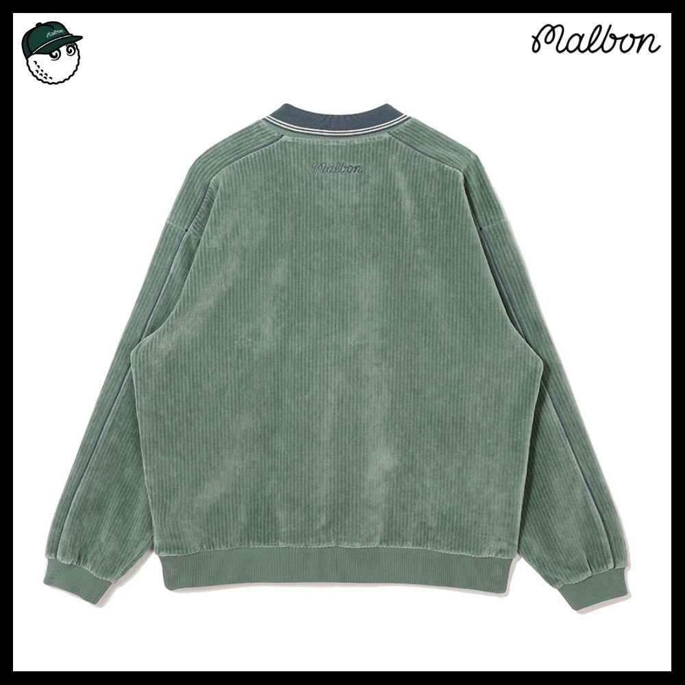 【MALBON】コーデュロイカラーポイントTシャツ 2COLORS