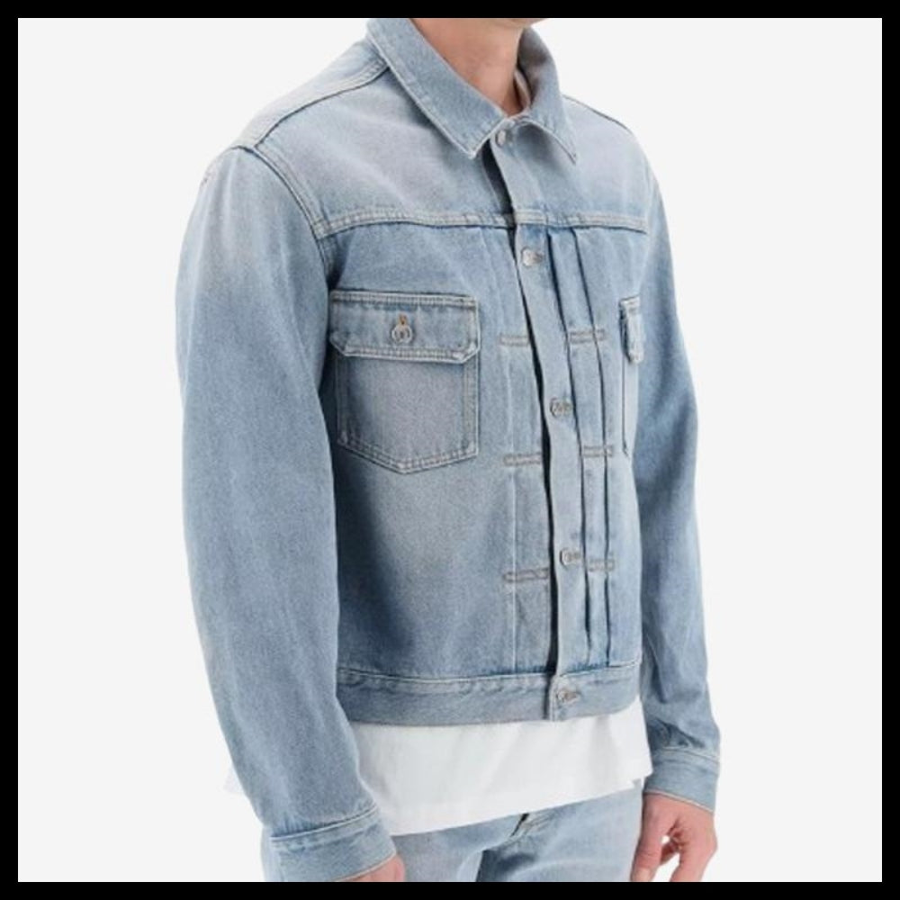 【Dior】Mickey Denim Jacket Sky Blue Men