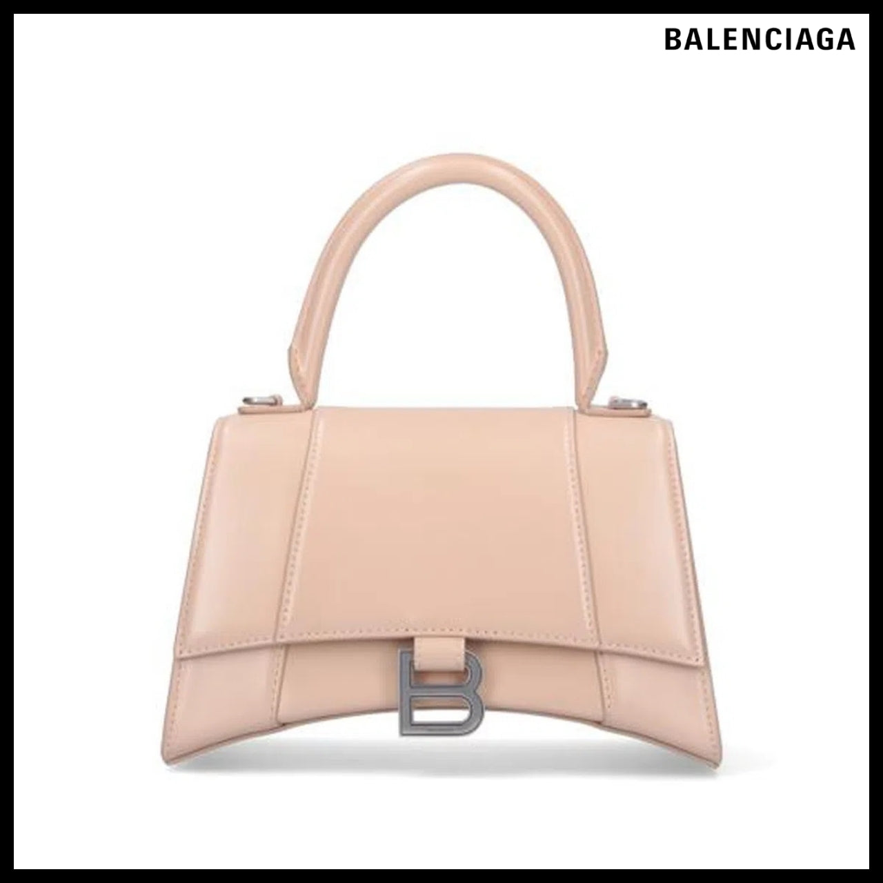 【BALENCIAGA】Hourglass Small Handbag in Beige