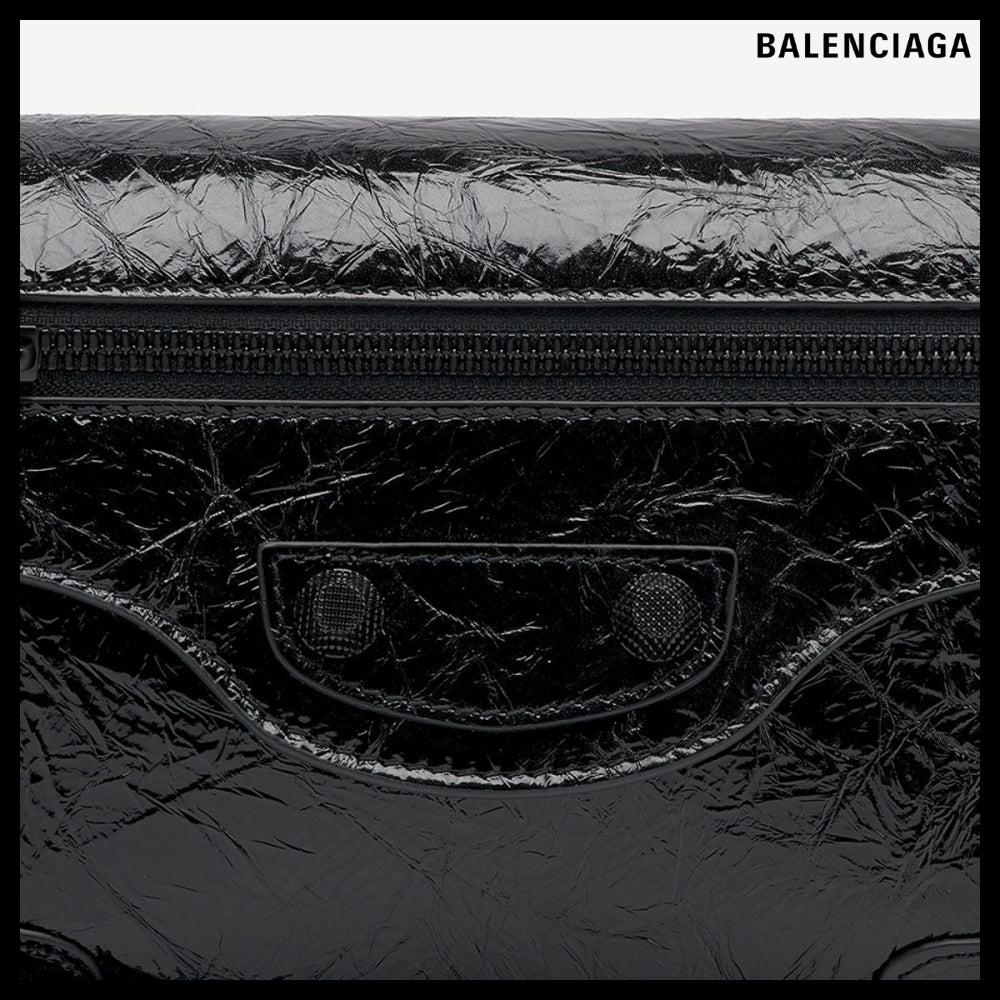 【BALENCIAGA】Le Cagole S Sling Shoulder Bag - Black