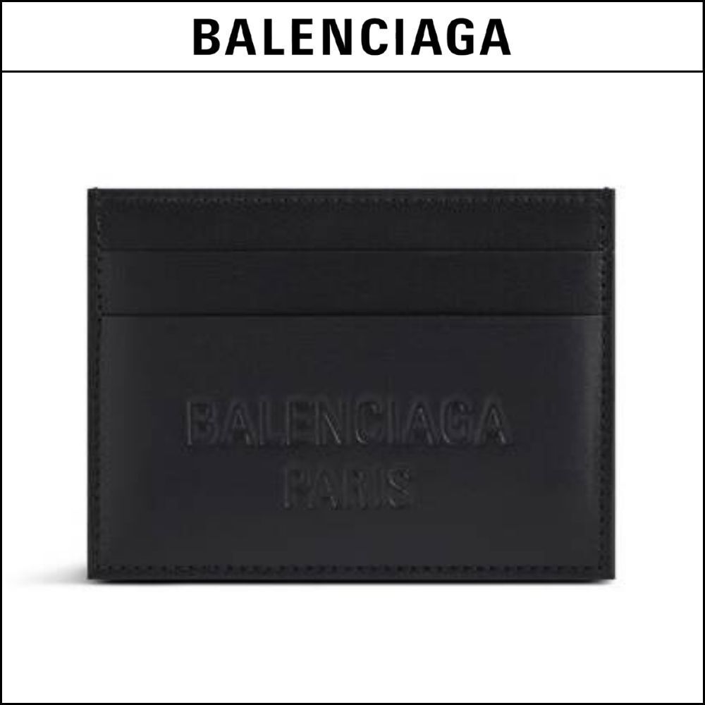 【BALENCIAGA】DUTY FREE CARD HOLDER IN BLACK SMOOTH CALFSKIN