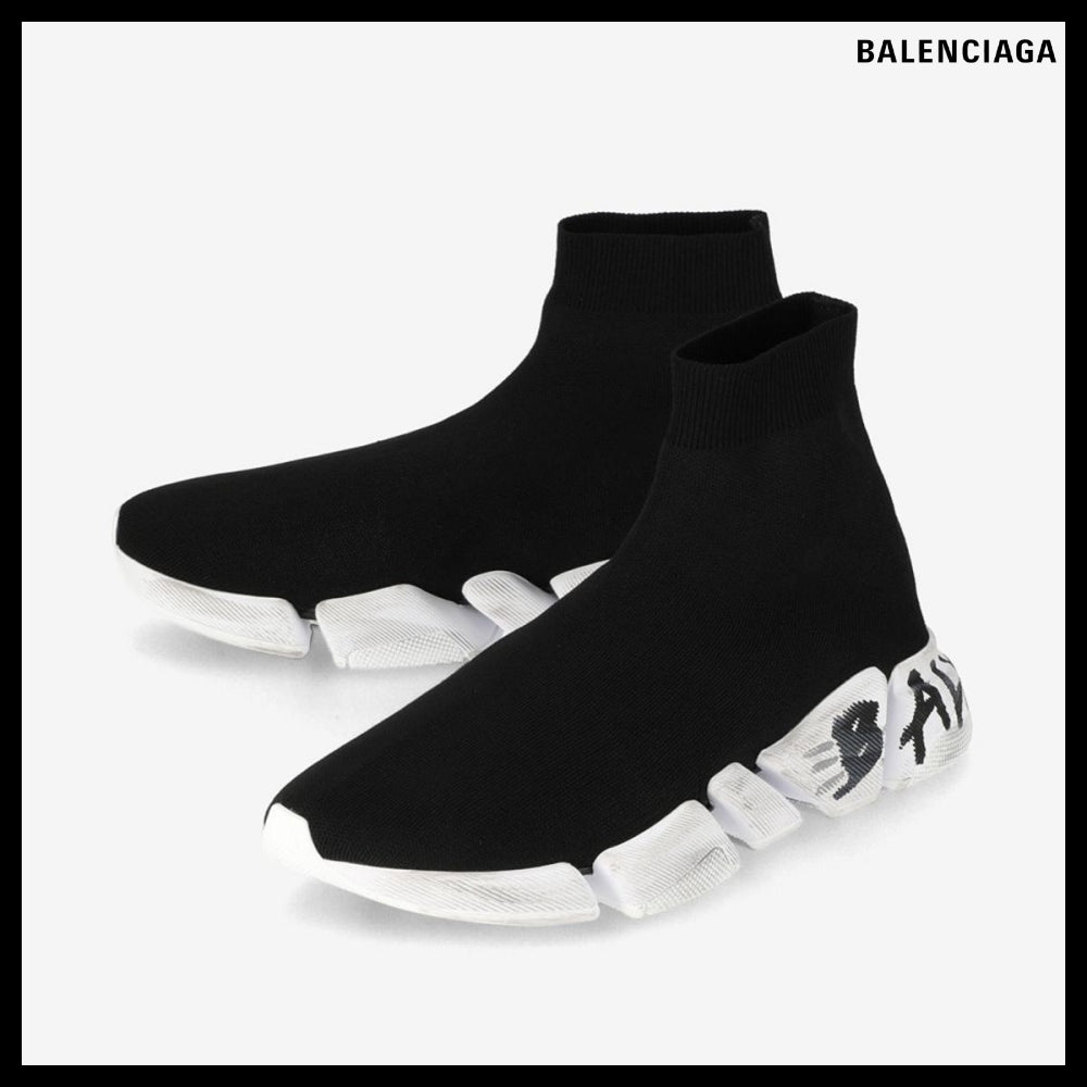【BALENCIAGA】Speed 2.0 Graffiti Recycled Knit Sneaker