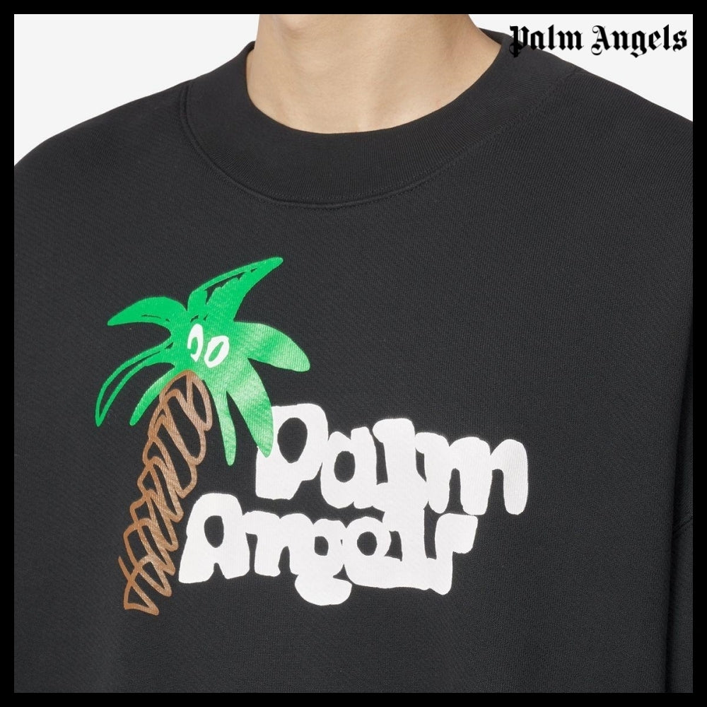 【Palm Angels】Palm Tree Sketch Classic Sweatshirt