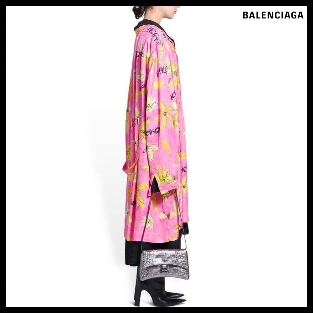【BALENCIAGA 】Downtown XS Shoulder Bag Metallized Silver