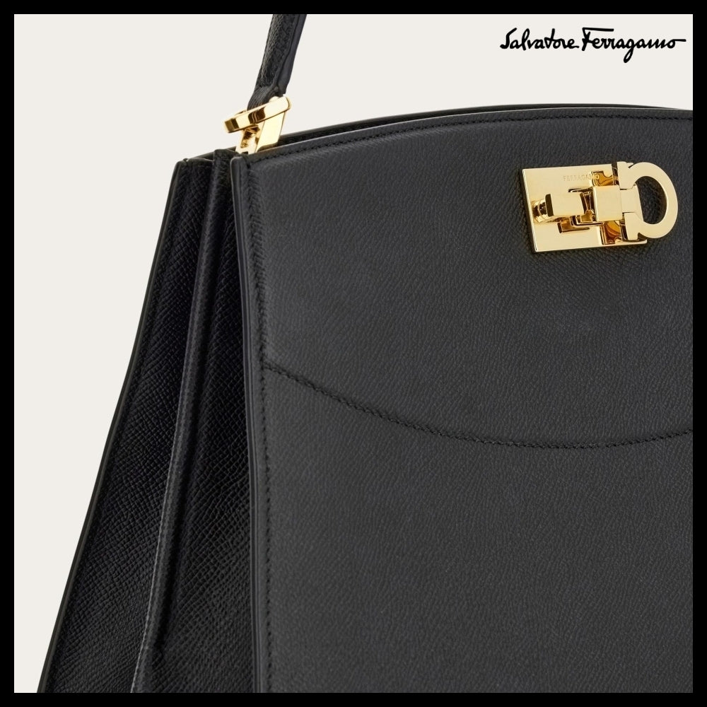 ◆SALVATORE FERRAGAMO◆Studio Medium Box Bag