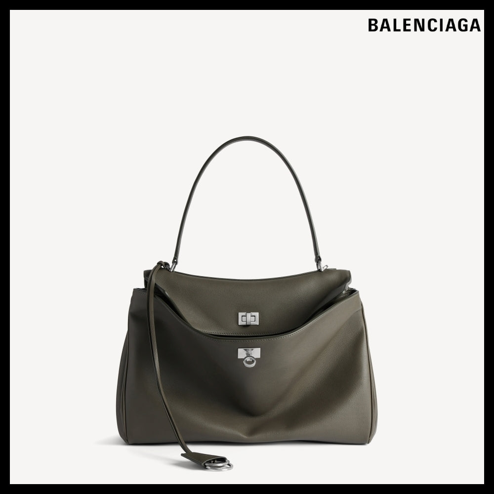 【BALENCIAGA】Rodeo Handbag Medium Khaki