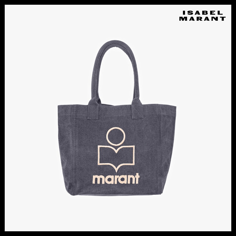 【Isabel Marant】Yankee Logo Small Tote Bag Fade Black