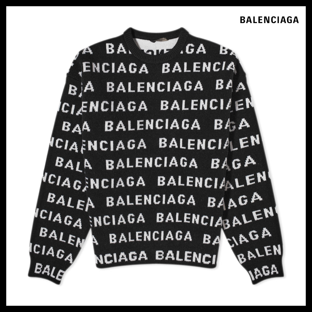 ★BALENCIAGAアウトレット セール ★Repeat Logo Crew Knit