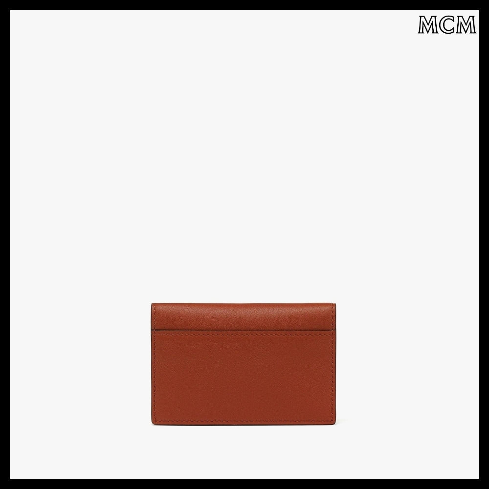 【MCM】Spanish calf leather diamond card case