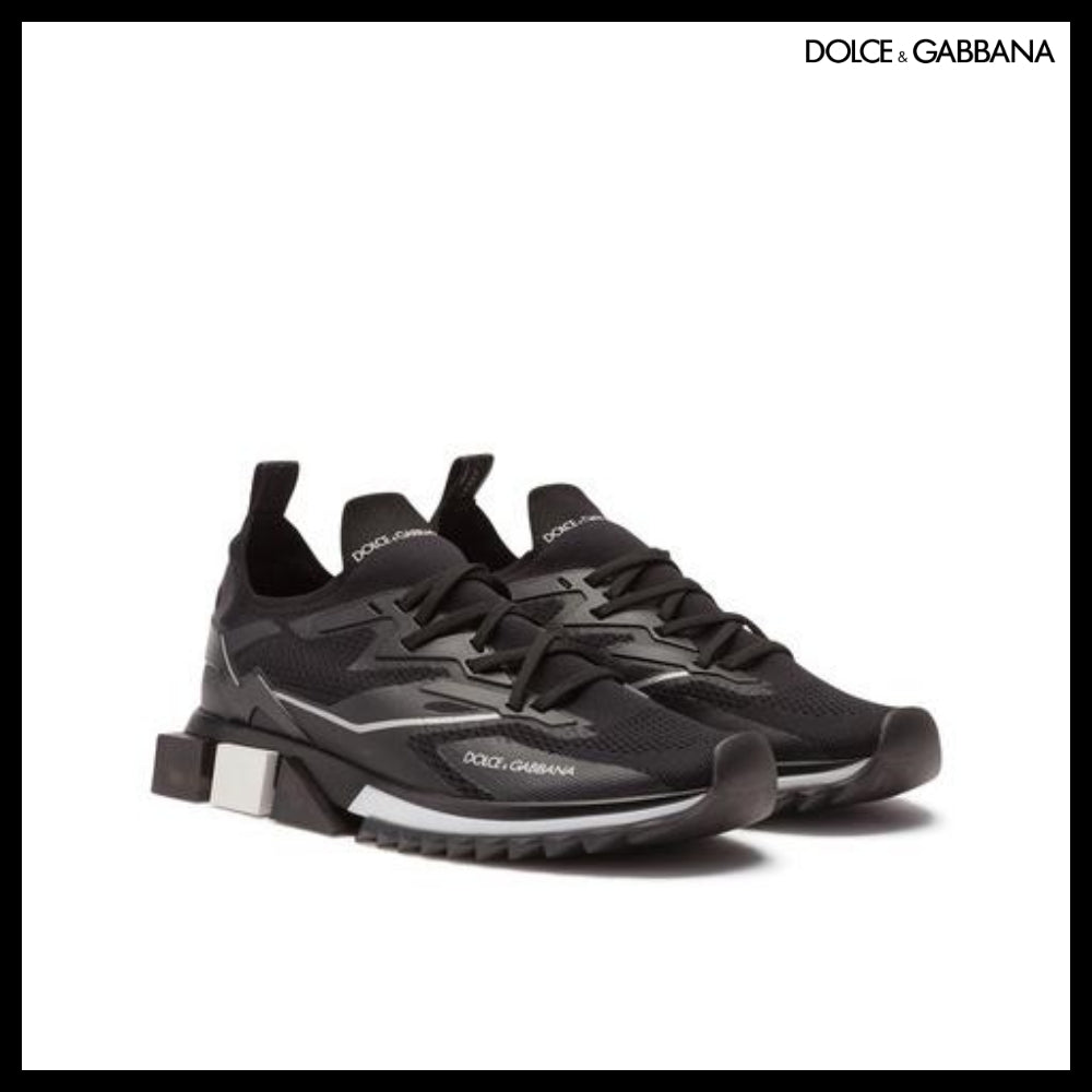 【Dolce & Gabbana】STRETCH MESH SORRENTO SNEAKERS BLACK