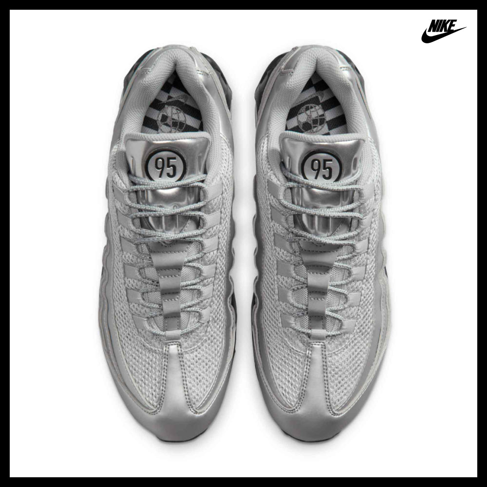 【NIKE】Air Max 95 Big Bubble M Metallic Silver Black