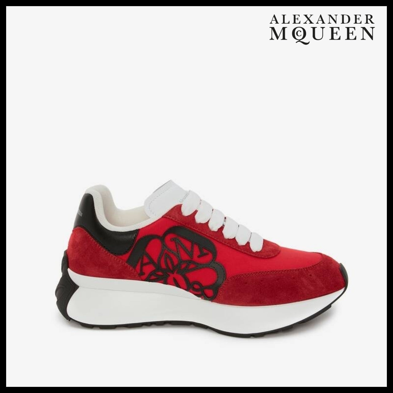 【Alexander Mcqueen】Sprint Runner Lust Red