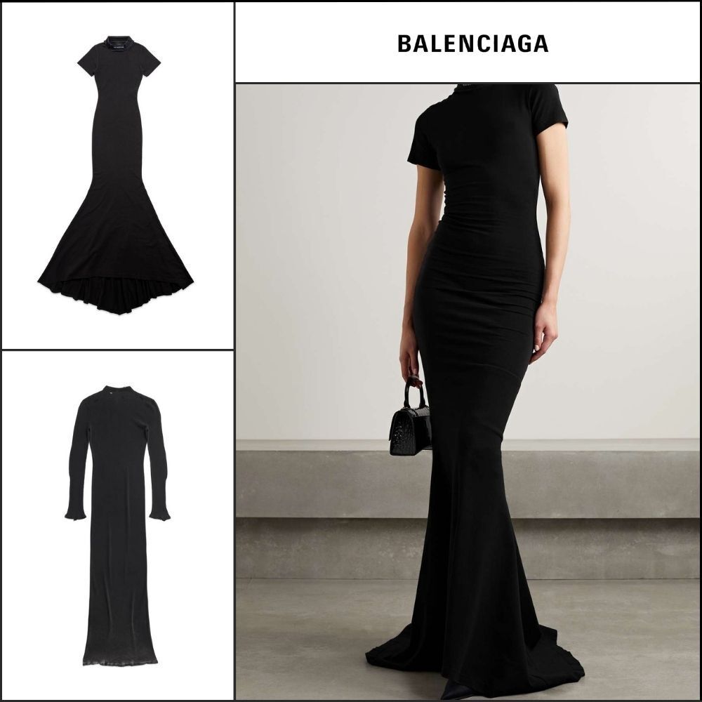 【BALENCIAGA】Dress Black Faded