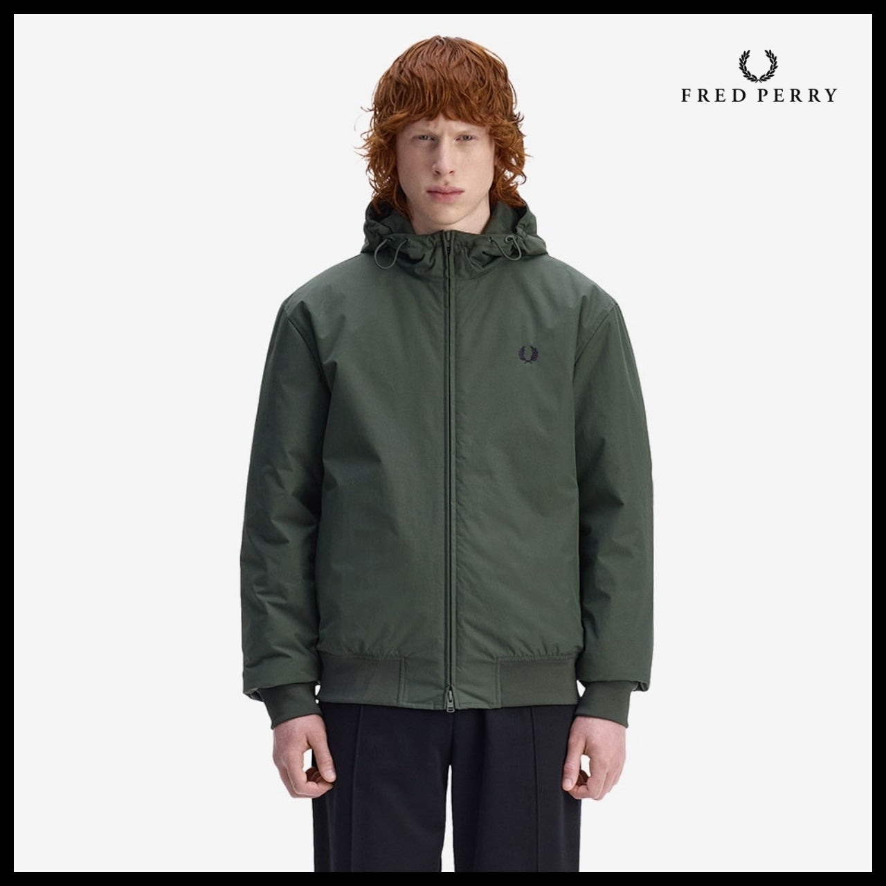 【FRED PERRY】Hooded Branded Jacket 2 Colors
