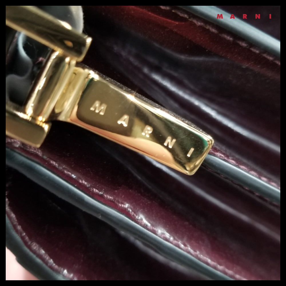 【MARNI】Glossy Medium Trunk Bag