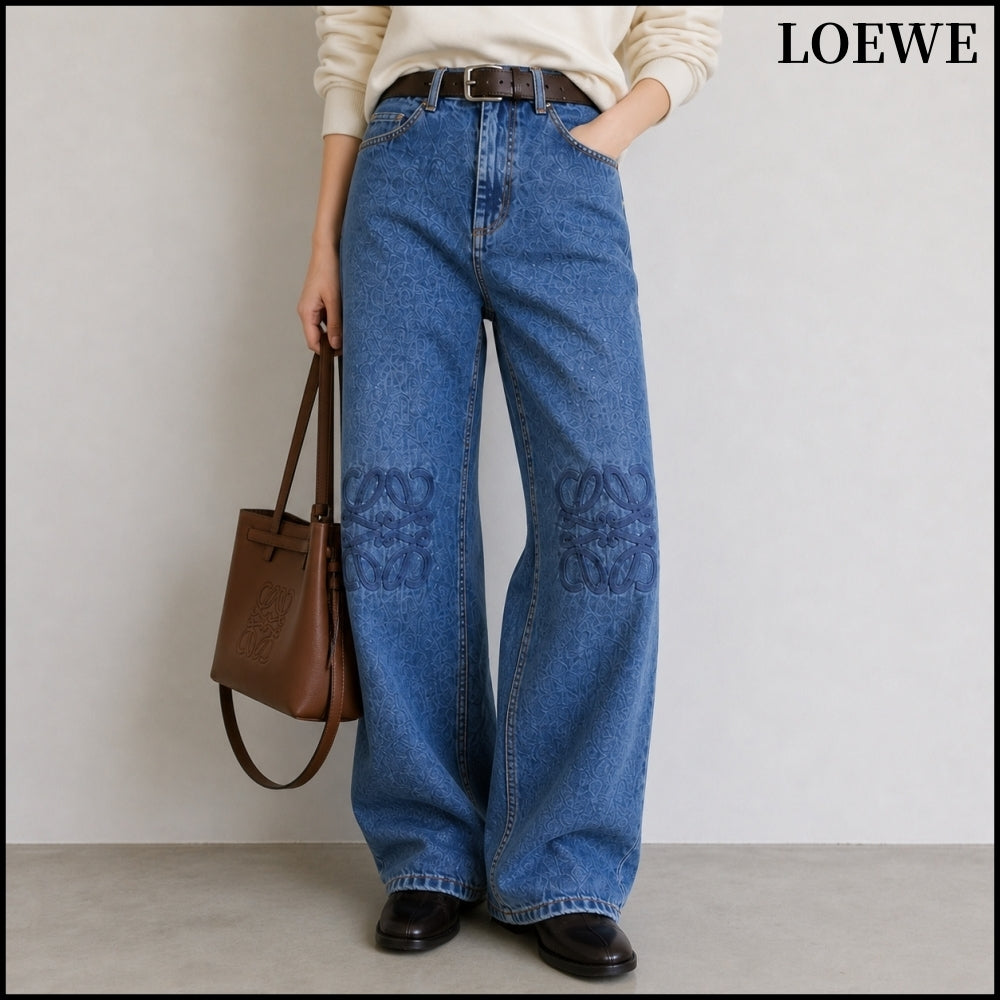 【LOEWE】Anagram Baggy Jeans