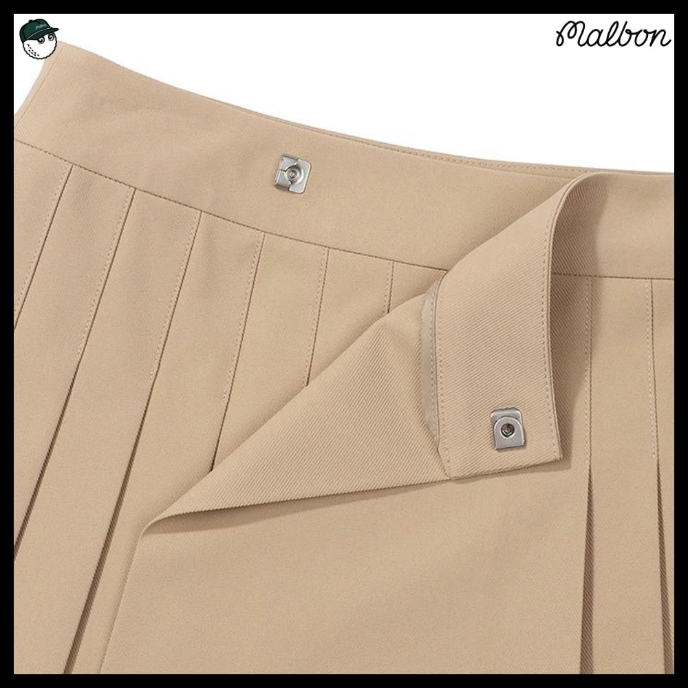 【Malbon Golf】Unbalanced Wrap Skirt WOMAN 3 Colors