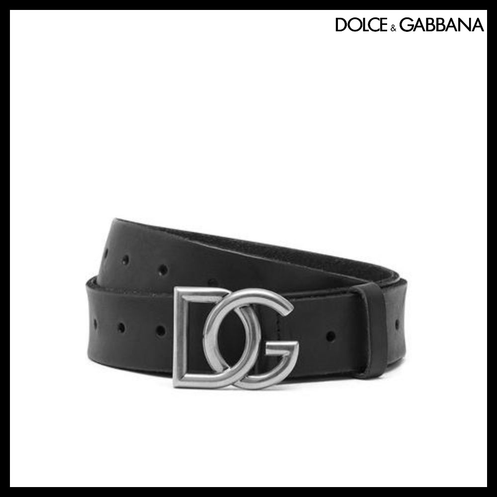 ★Dolce&Gabbanaアウトレットセール ★SPLIT-GRAIN LEATHER BELT