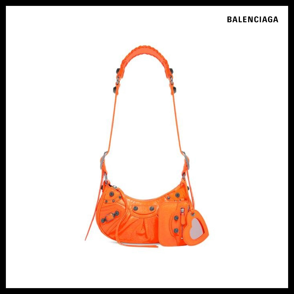 【BALENCIAGA】Le Cagole XS Shoulder Bag Fluo Orange