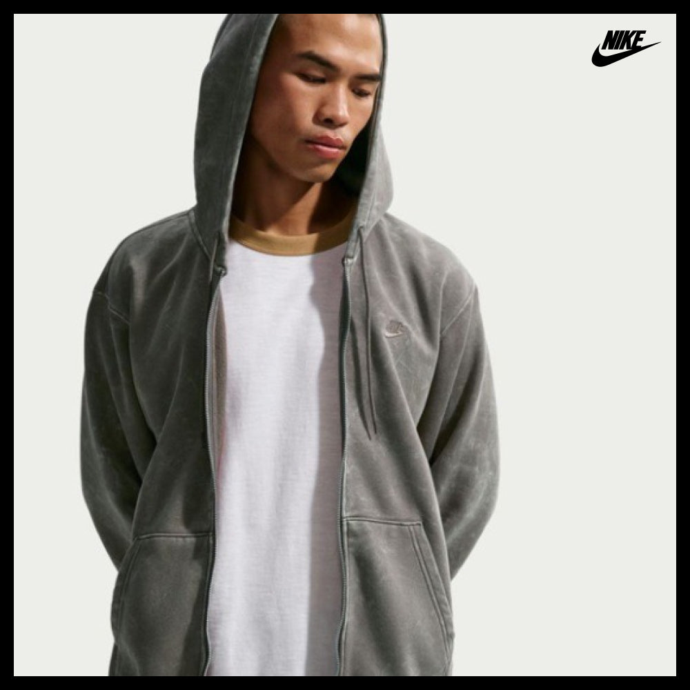 【Nike】Club Men’s Full-Zip Fleece Hoodie 3 Colors