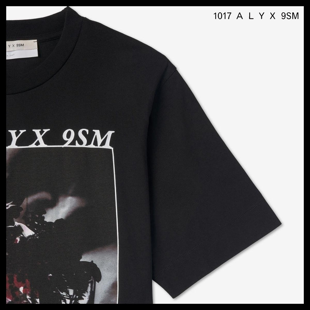 【ALYX】ロゴグラフィック プリント 半袖Tシャツ ブラック