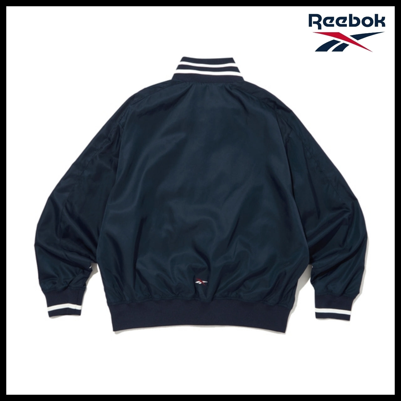 【Reebok】Vector Stadium Varsity Jacket Navy