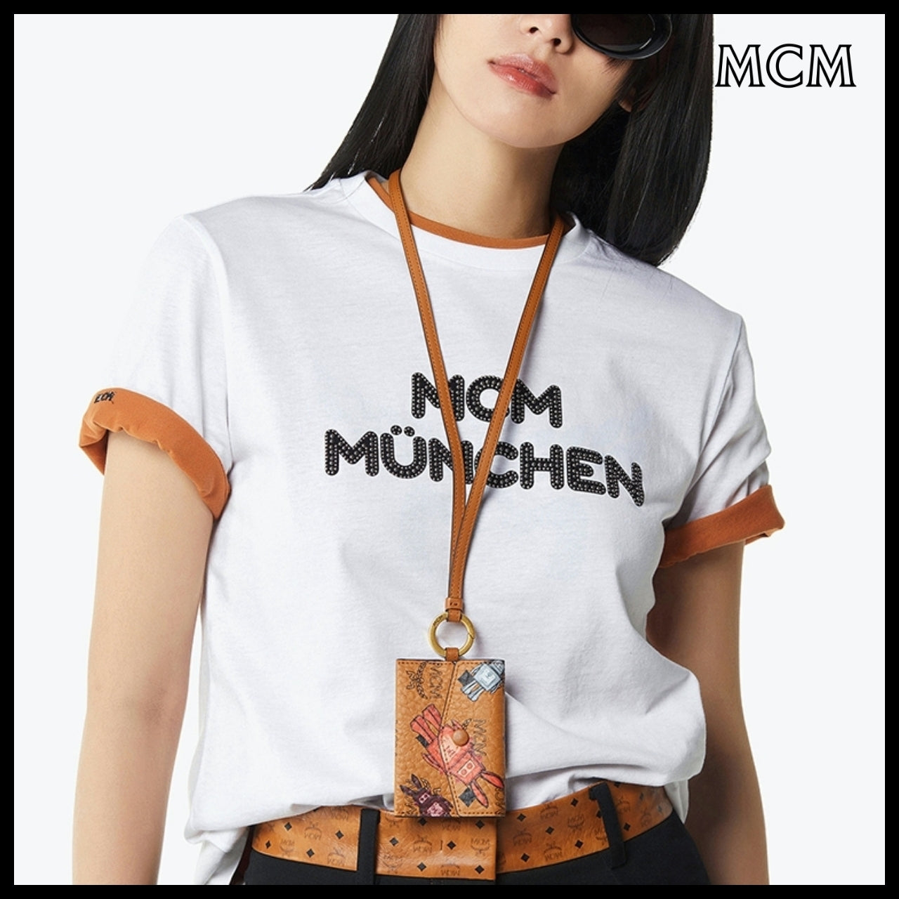 【MCM】Aren rabot visetos lanyard ID wallet