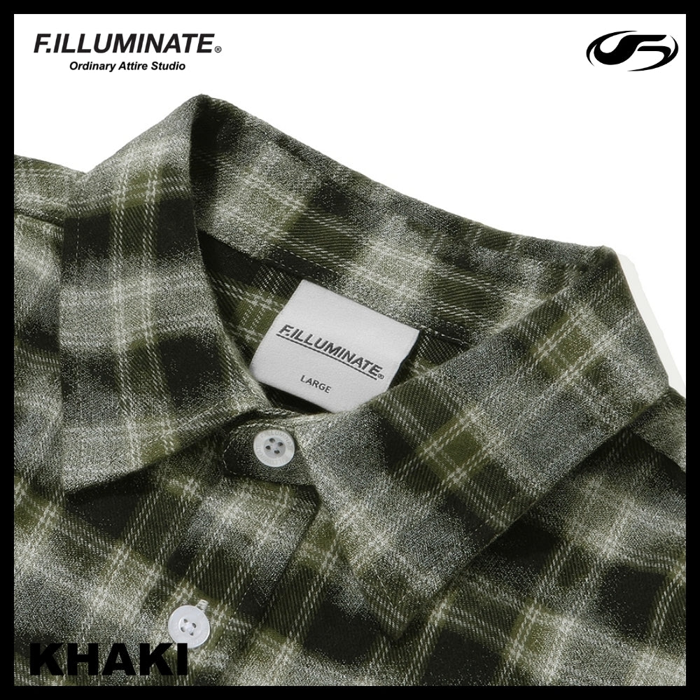 【FILLUMINATE】OVERFIT DAMAGE WASHED CHECK SHIRT 2COLOR