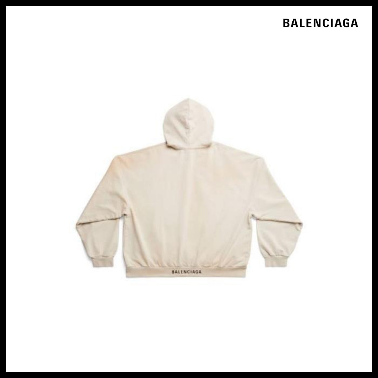 【BALENCIAGA】Oversized Hoodie Off White