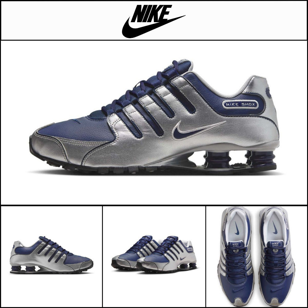 【NIKE】Shox NZ M Midnight Navy Metallic Silver Black Retro