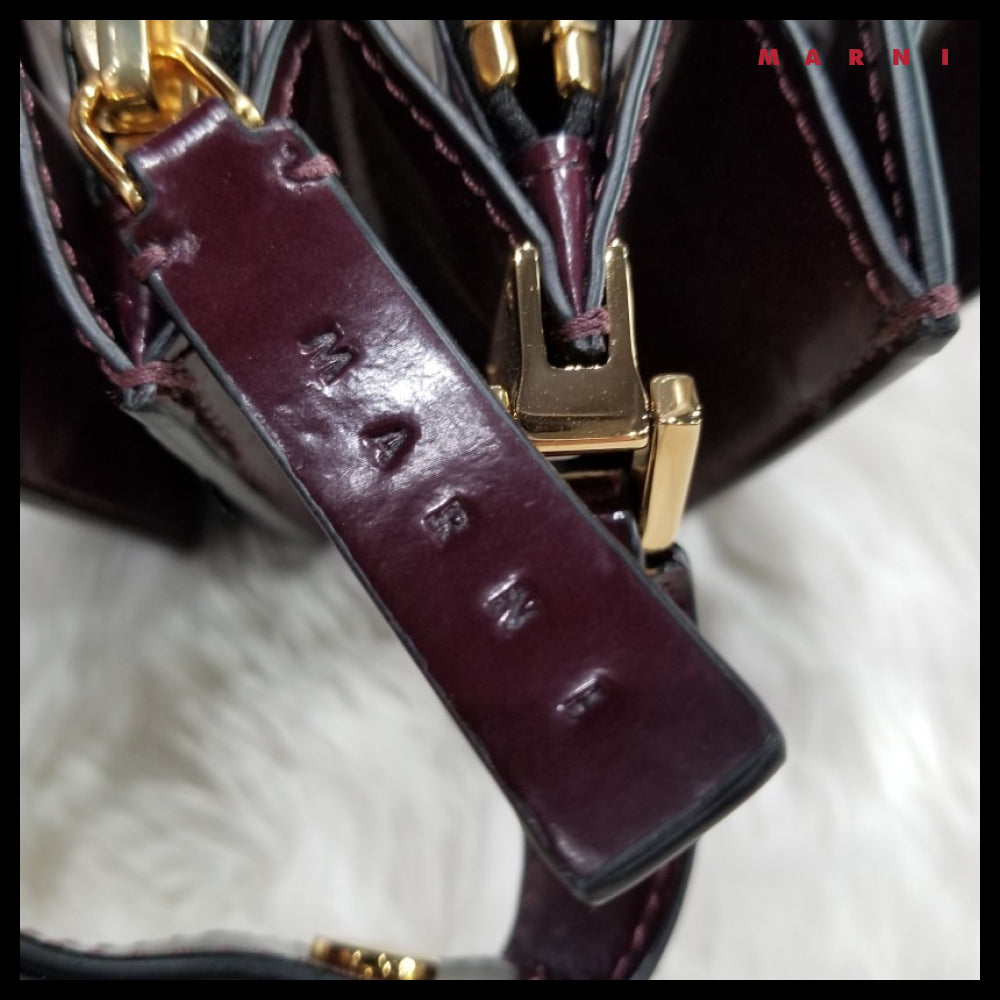 【MARNI】Glossy Medium Trunk Bag