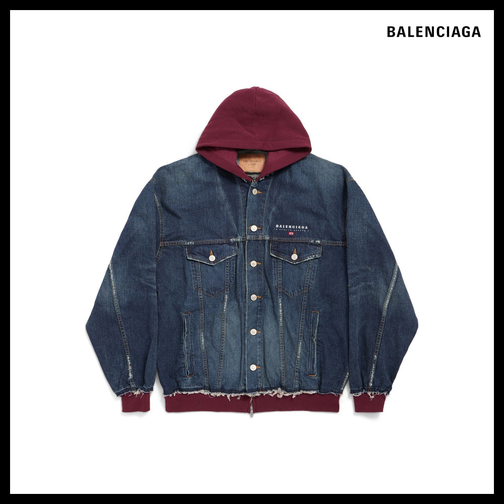 【BALENCIAGA】Patched Denim Jacket