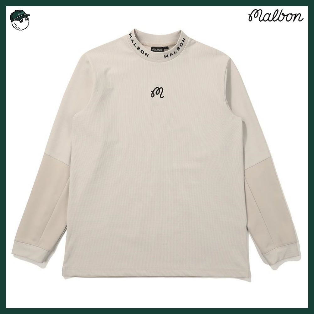 【MALBON GOLF】 MIX MOCKNECK MIDLAYER MAN 3COLORS
