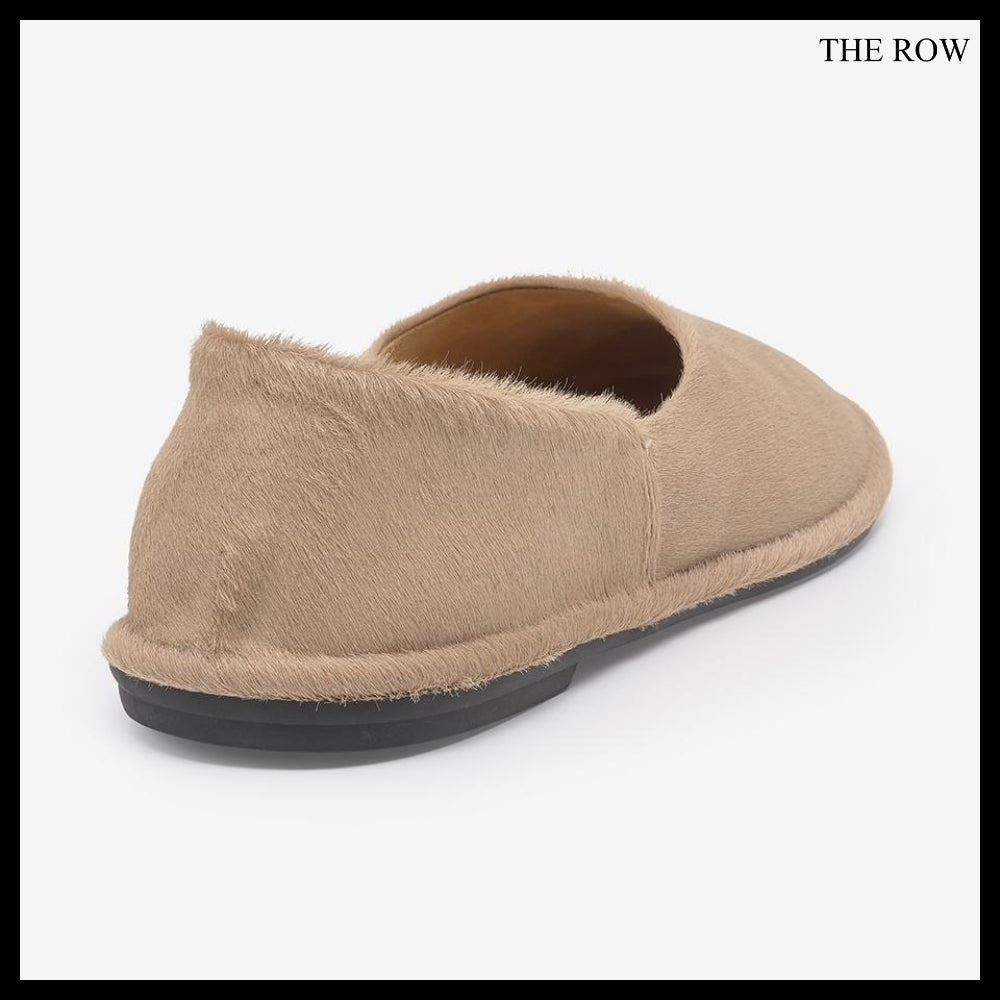 【The Row】Canal Slip ons Beige
