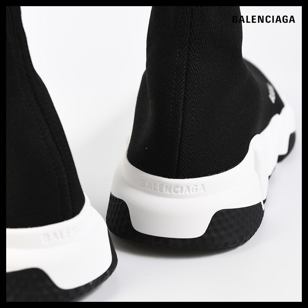 【BALENCIAGA】Speed Recycled Knit Sneaker Black White
