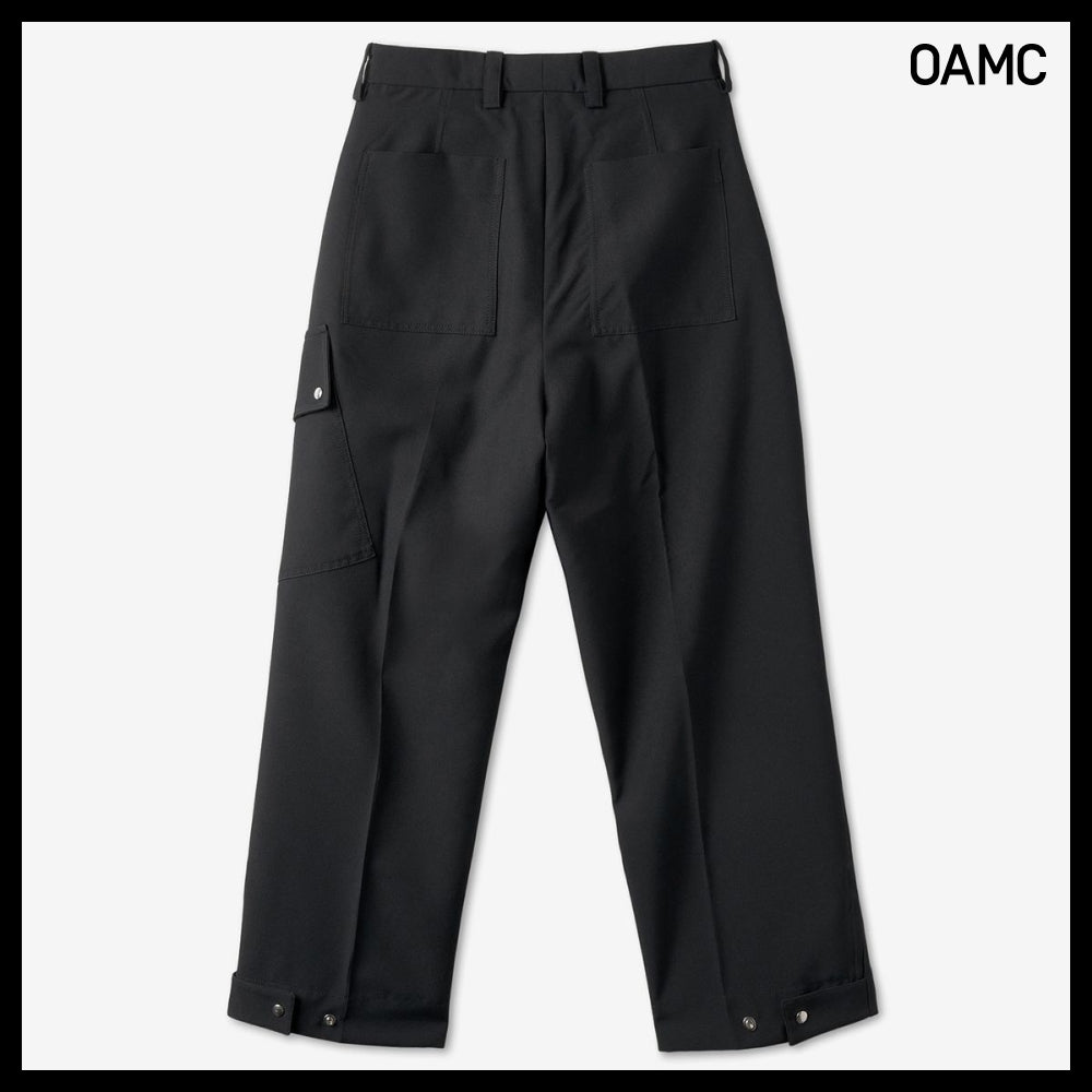 ◆OAMC◆ ストレート コンバイン クロップ パンツ ブラック