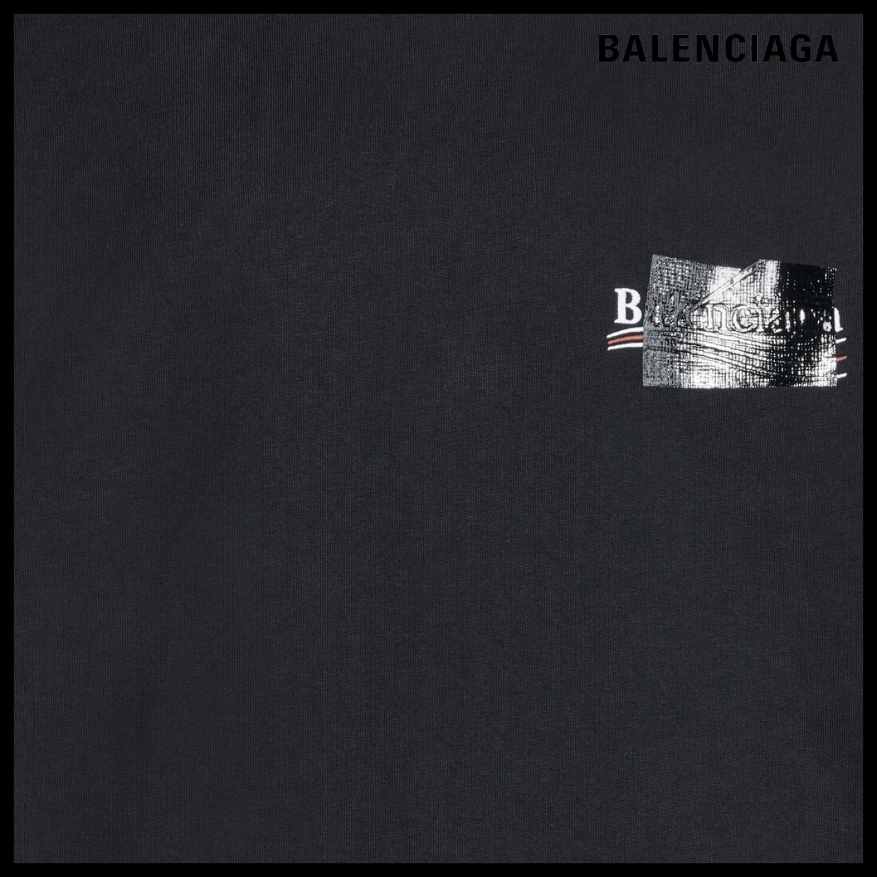 【BALENCIAGA】Black Gaffer Hoodie Medium Fit