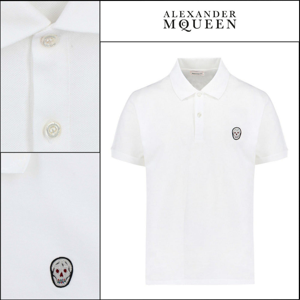 【Alexander Mcqueen】Logo Polo T-shirt with Classic Collar