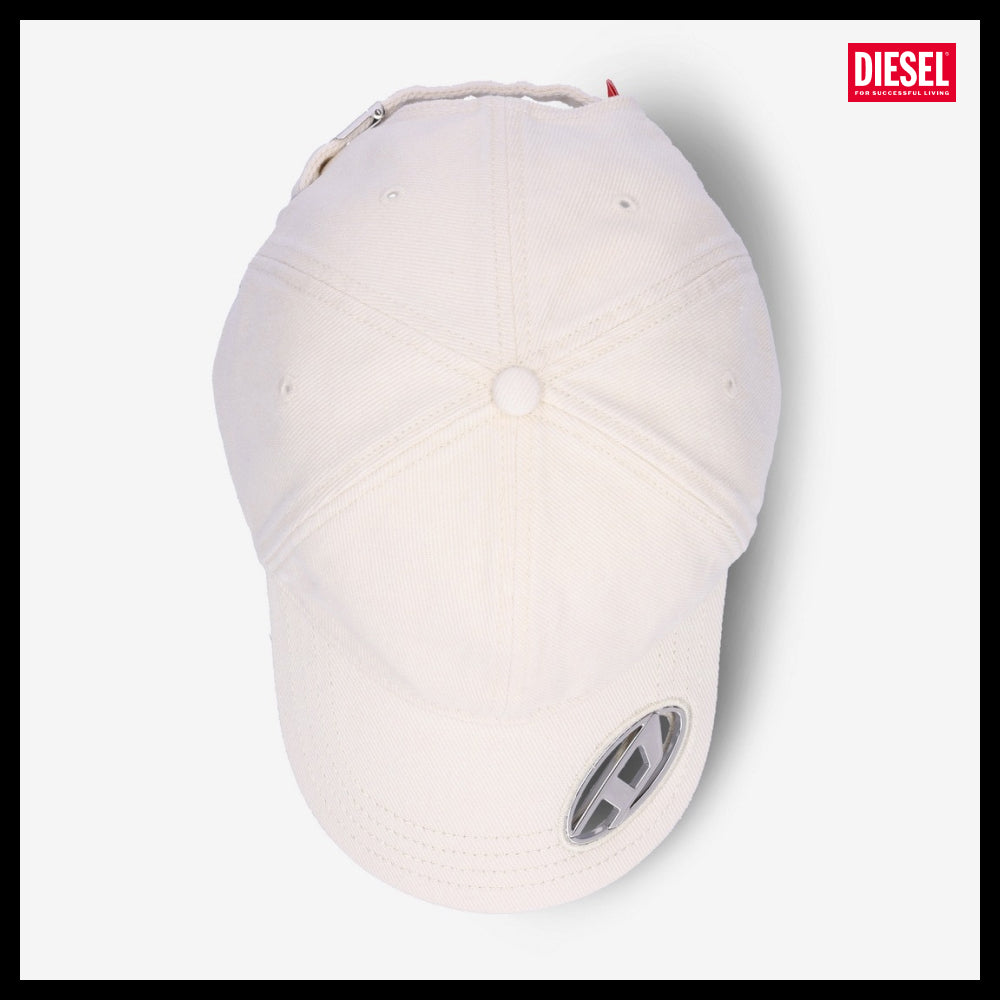 【DIESEL】C Plaque Ball Cap Off White