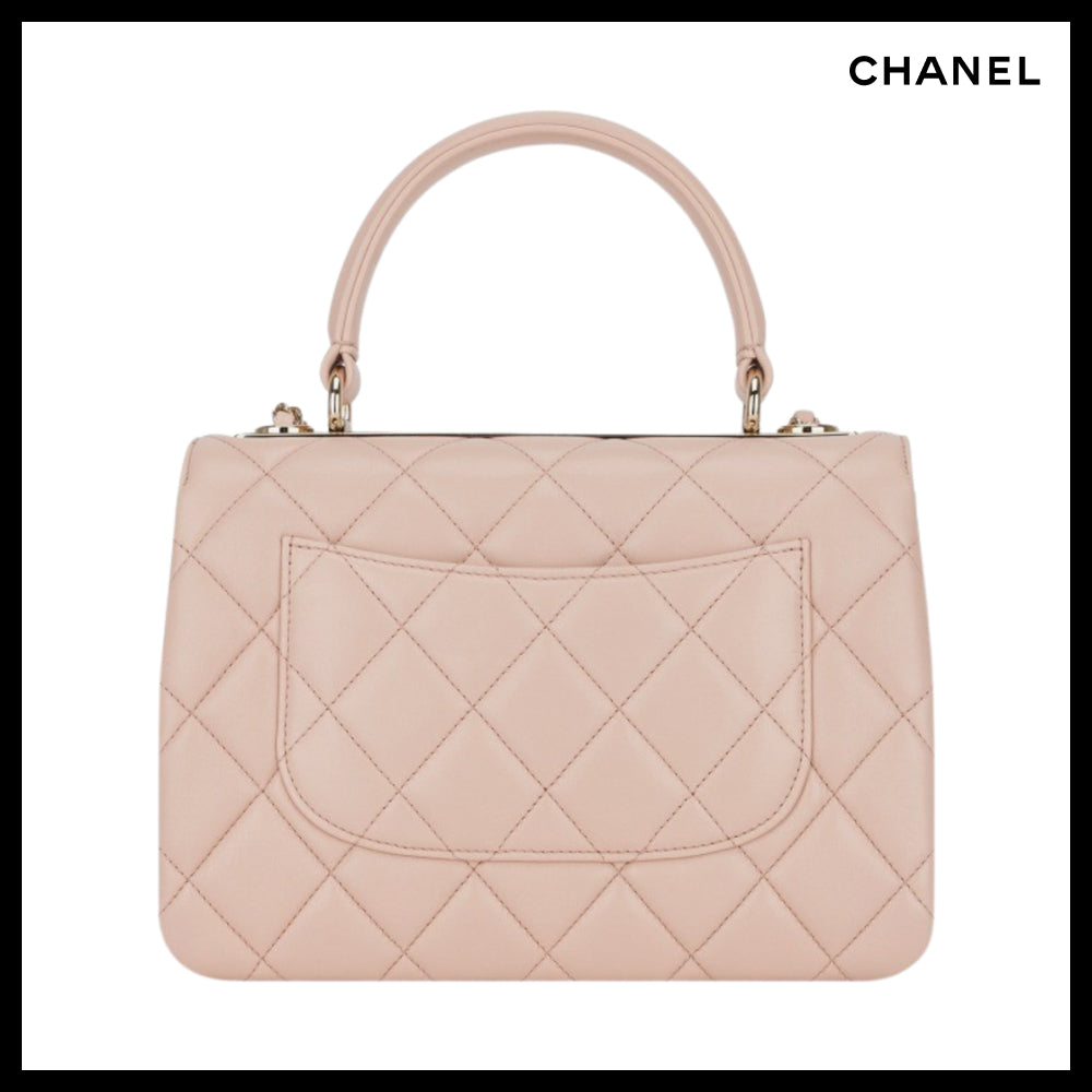 【CHANEL】Small Flap Bag with Top Handle Lambskin