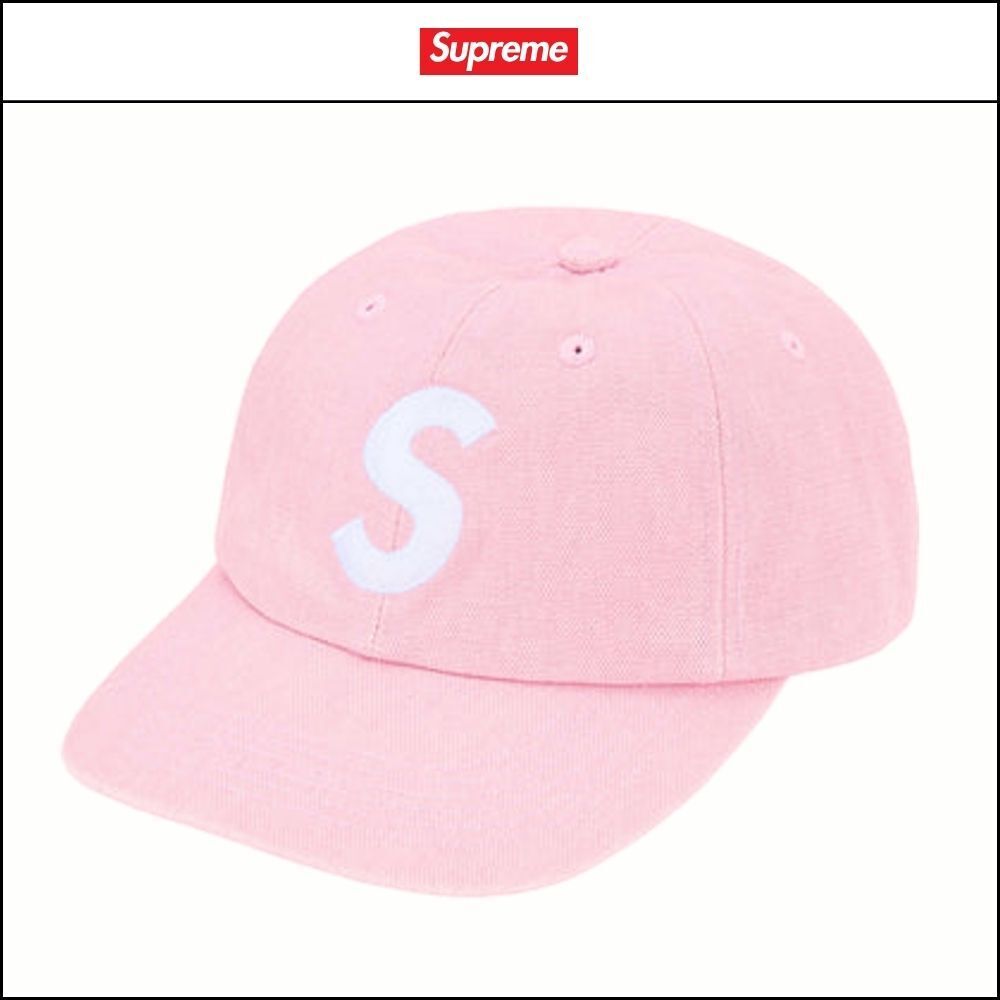 ★100%正規品保証 Supreme★ Coated Canvas S Logo 6-Panel