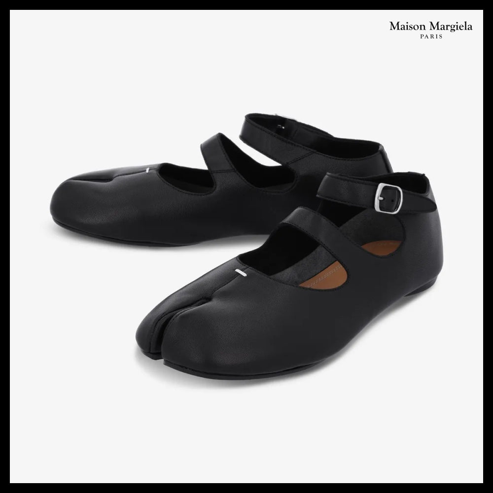 【Maison Margiela】Tabi Ballerina Flat Shoes Black