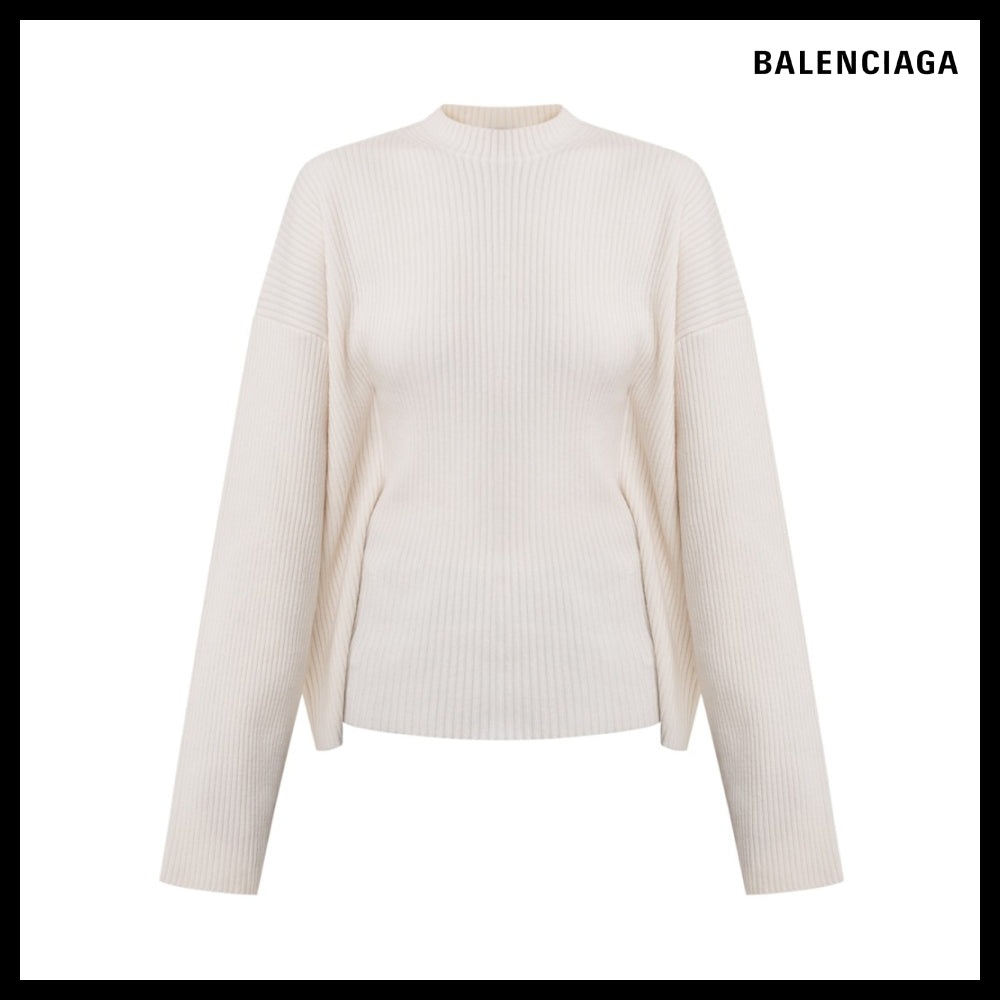 【BALENCIAGA】Semi Fitted Crewneck Sweater