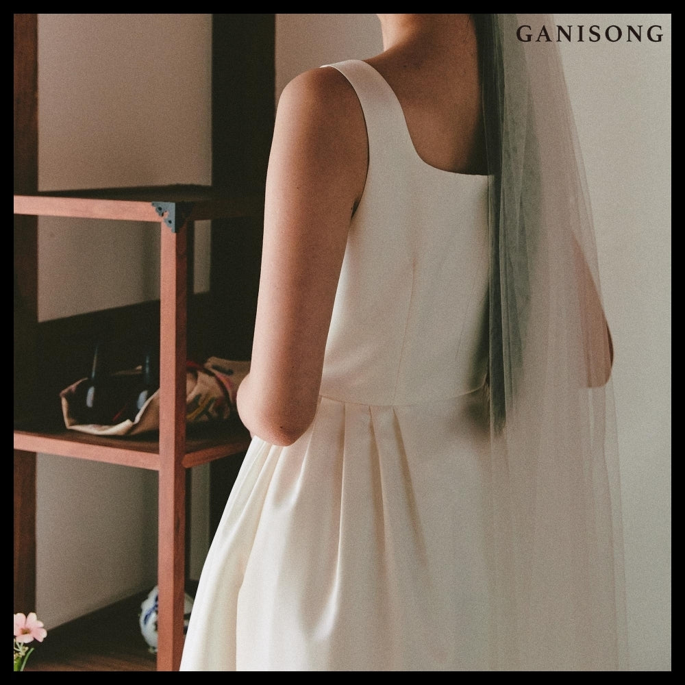 【GANISONG】Bridal Audrey Lady Dress White
