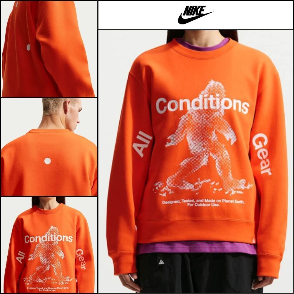 【NIKE】Tuff Fleece Therma-Fit Pullover Crewneck Sweatshirt