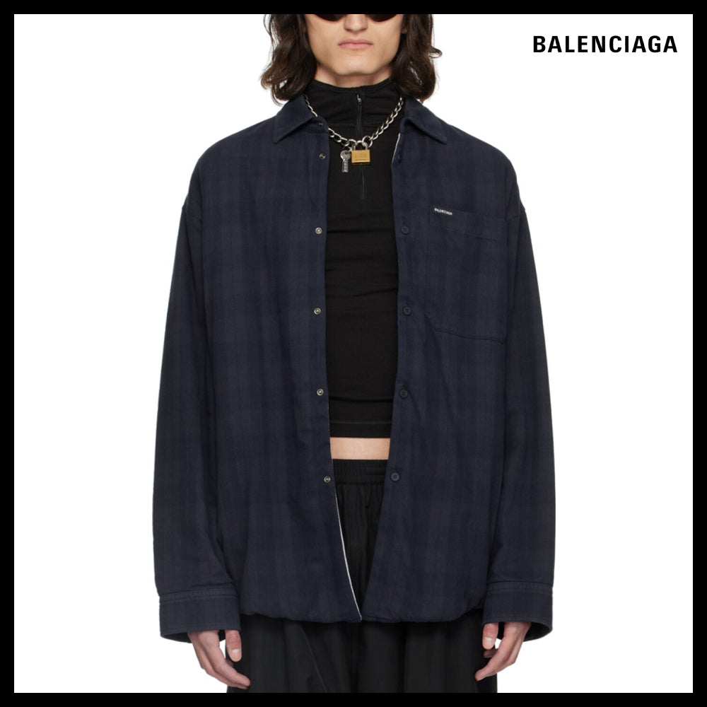 【BALENCIAGA】Lined Shirt Oversized