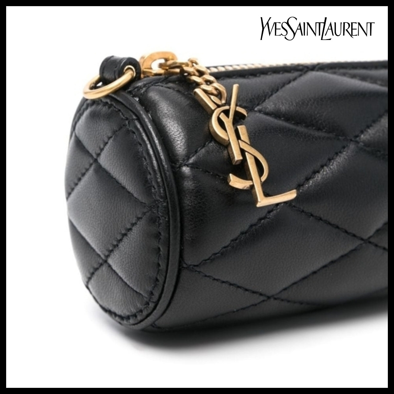 【SAINT LAURENT】SADE quilted leather micro shoulder bag