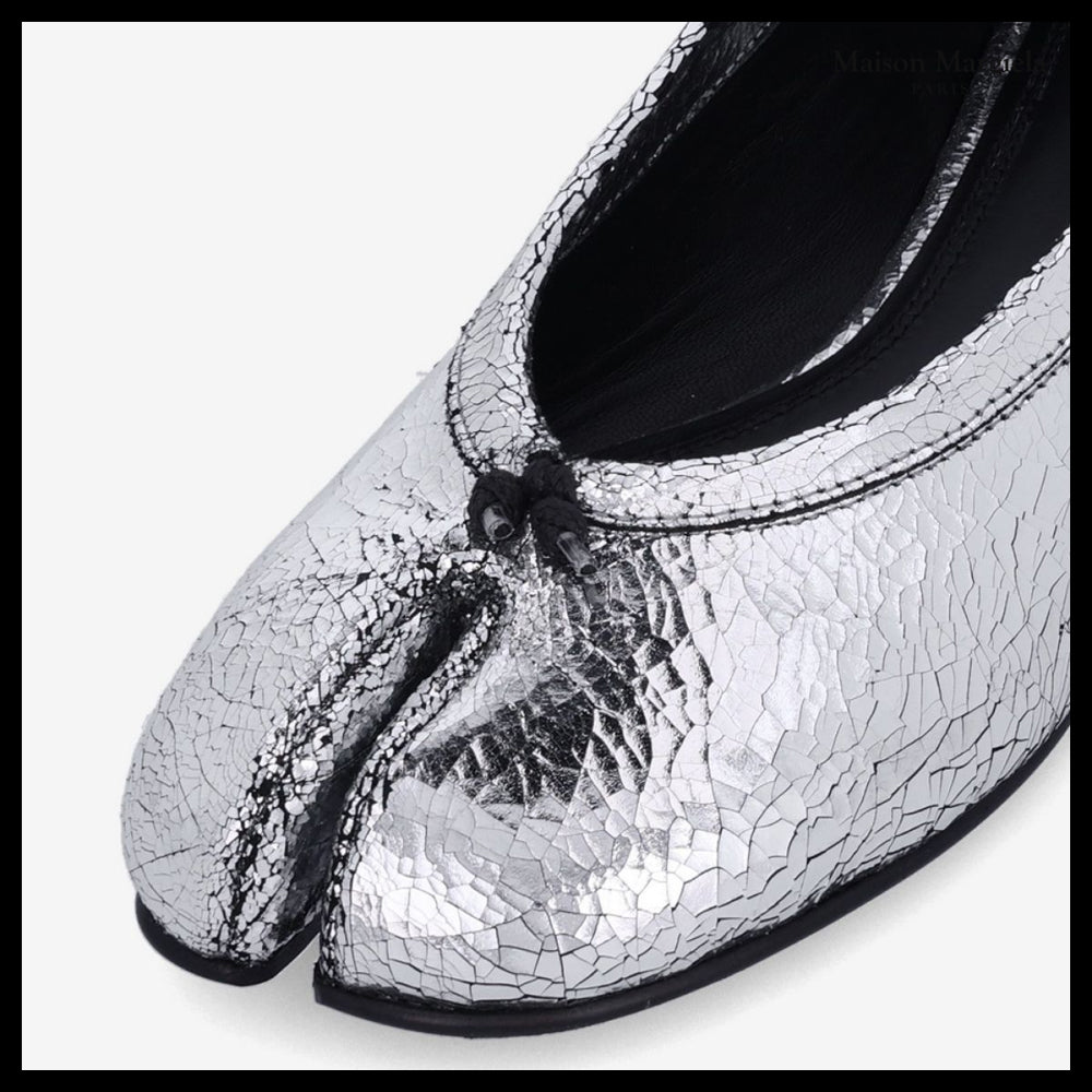 【Maison Margiela】New Tabi Ballerina Flat Shoes - Silver
