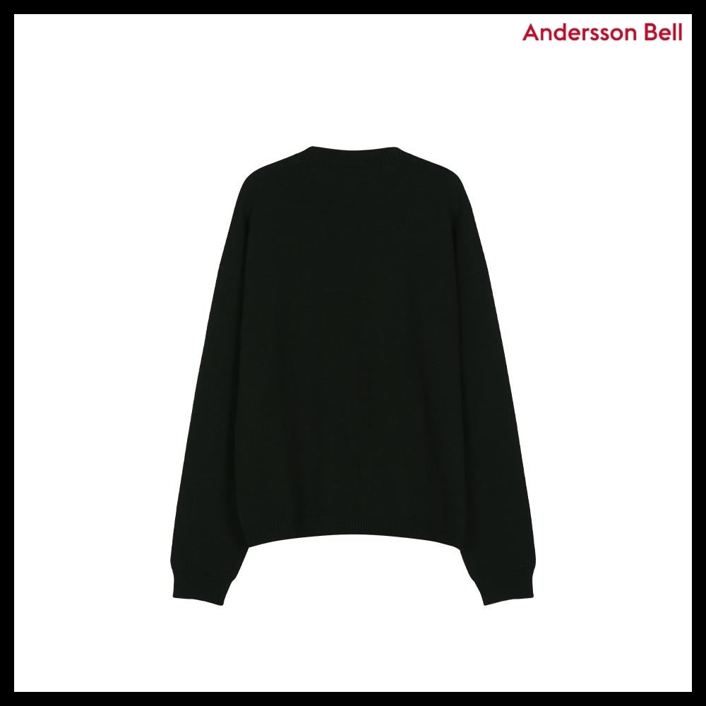 【ANDERSSON BELL】Boys Heart Message Crew-Neck Sweater