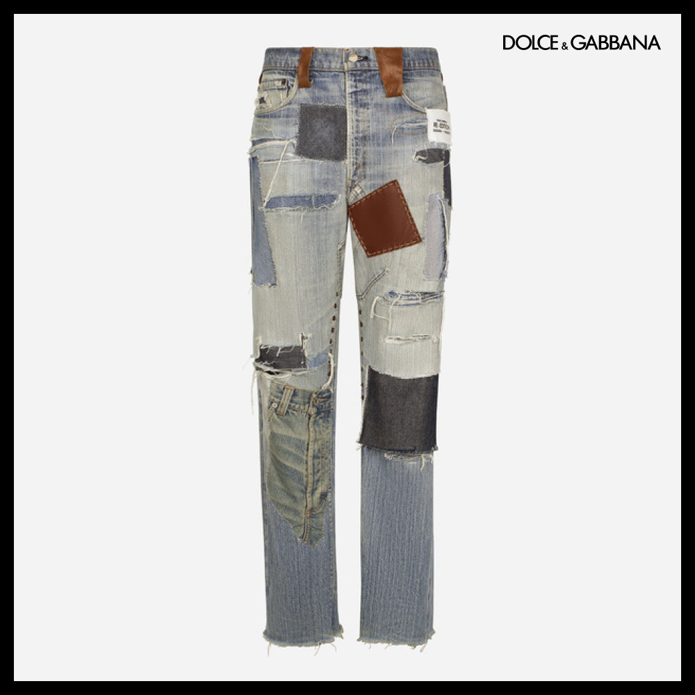 ★Dolce&Gabbanaアウトレットセール★Patchwork Denim Jeans